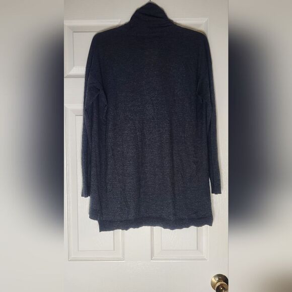 Carlisle M Jet Black CASHMERE Longsleeves Shawl Neck Women's Opened Cardigan - Picture 7 of 7